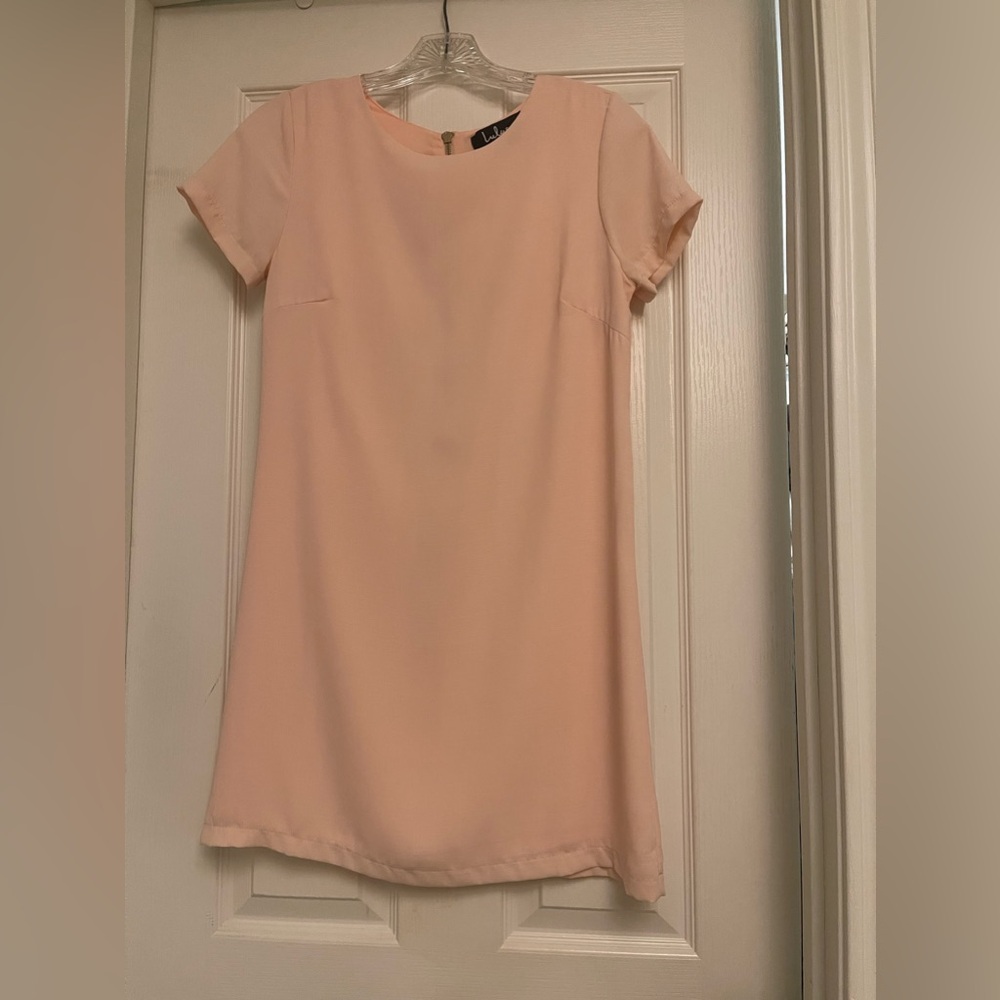 Lulus Light Pink Shift Dress, Size XS